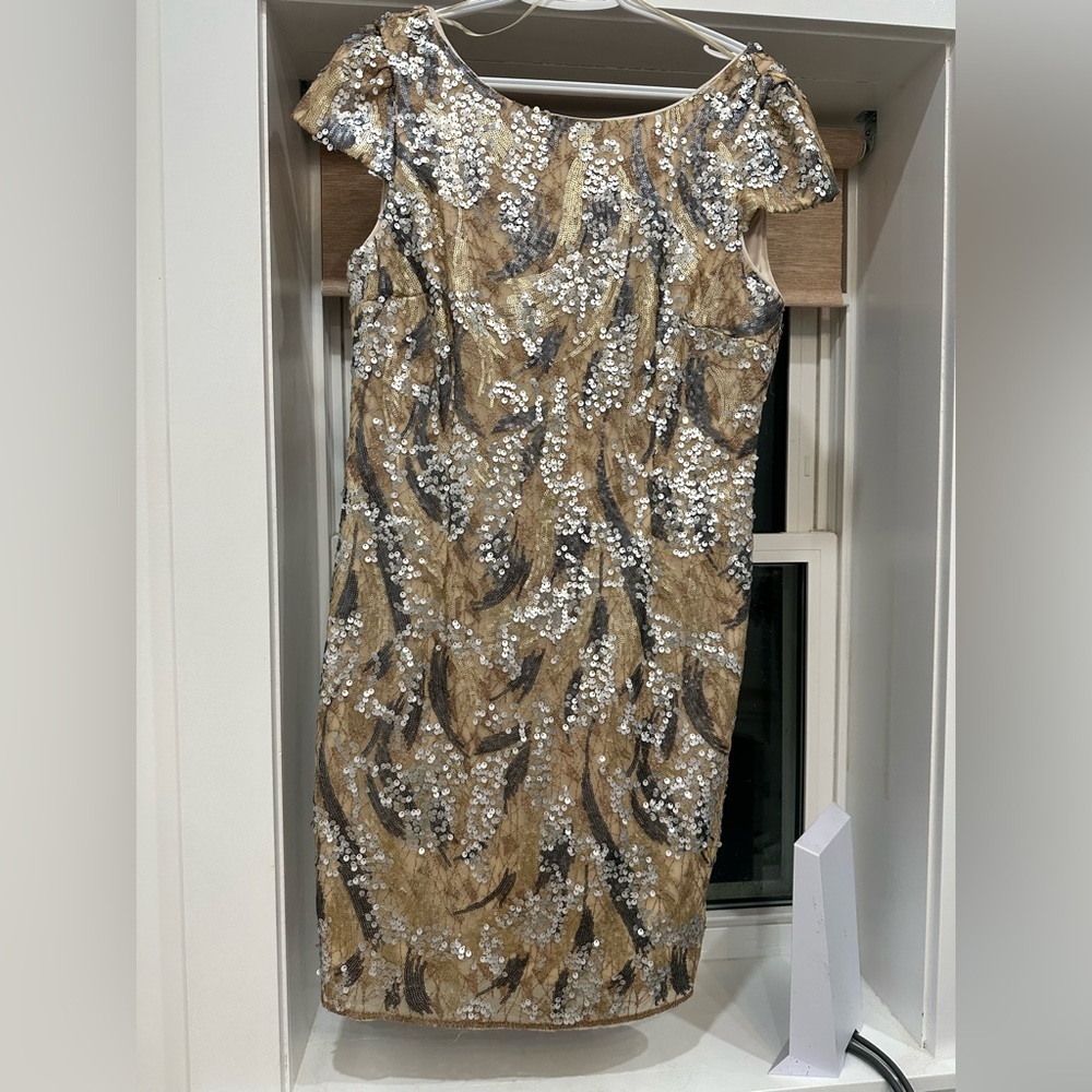 Gold, silver, champagne sparkle/sequin Nicole Miller Dress NWOT